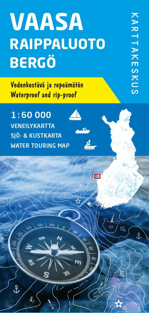 Vaasa Raippaluoto Bergö veneilykartta, 1:60 000