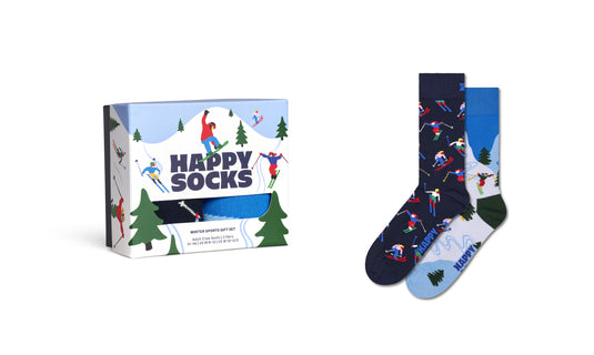 Sukat Happy Socks Winter Sports 41-46 lahjapakkaus 2 paria