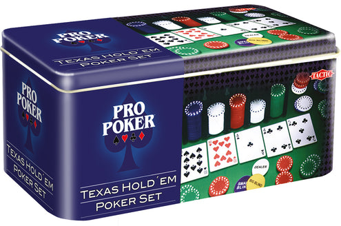 Pokerisetti Pro Poker Texas Hold'em metallirasiassa