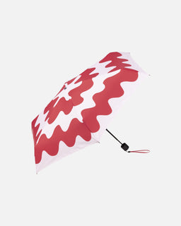 Sateenvarjo Marimekko Mini Manual Lokki, punainen-vaaleanpunainen