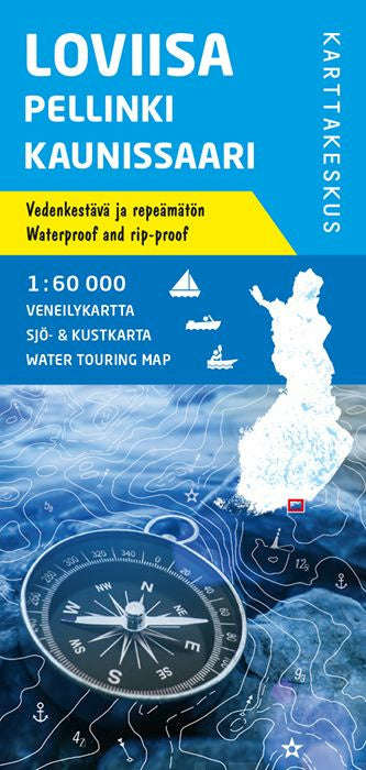 Loviisa Pellinki Kaunissaari veneilykartta 1:60 000