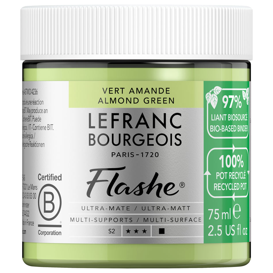 Valokuva tuotteesta Askartelumaali 75 ml Almond Green Flashe Bio, kuuluu tuoteryhmään Askartelutarvikkeet.