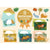 Tuotteen Kutsukirjesetti 8+8 Jungle Animals Djeco pikkukuva 1