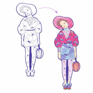 Paperinuket väritettävät Zaho & friends Djeco