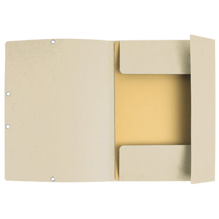 Kulmalukkokansio Exacompta kartonki luonnonvalkoinen