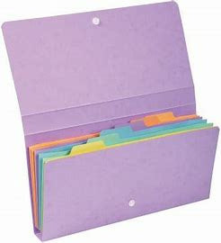 Kodinkansio 26x13cm Exacompta kartonki värilajitelma