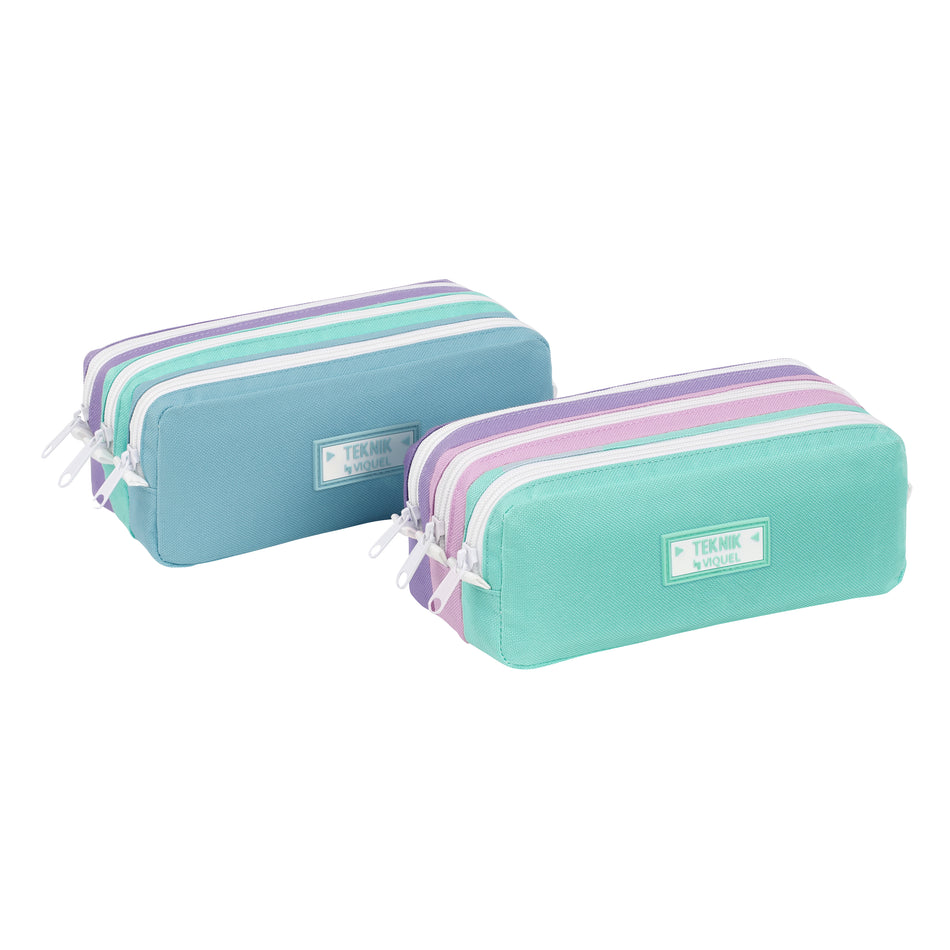 Valokuva tuotteesta Penaali Trizip pastel lajitelma, Viquel, kuuluu tuoteryhmään Kynäkotelot.