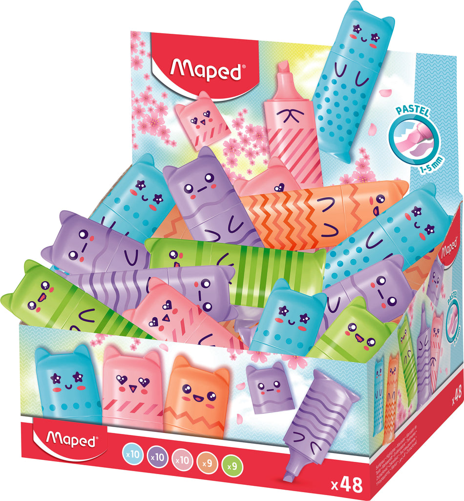 Valokuva tuotteesta Korostuskynä Mini Pastel Maped, kuuluu tuoteryhmään Huopakynät.