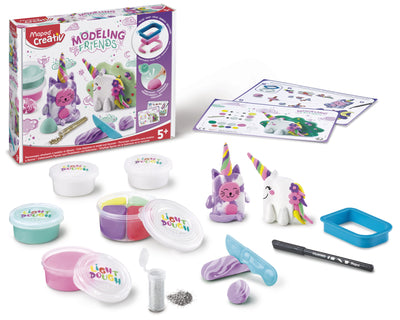 Askartelusetti muovailu Modeling Friends yksisarviset Maped