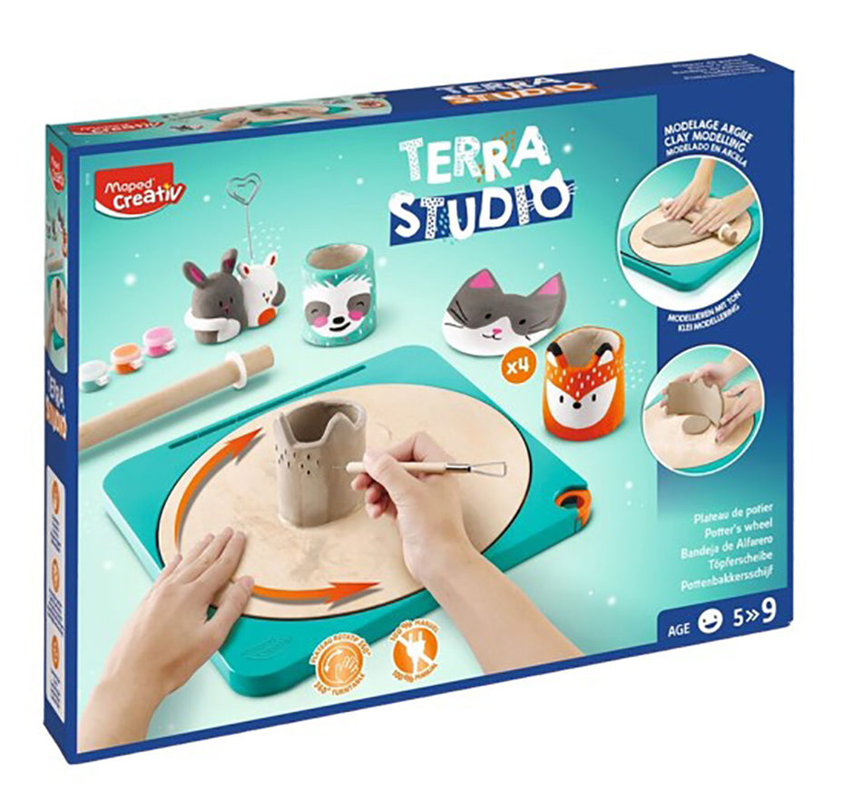 Valokuva tuotteesta Askartelusetti savityöpaja Maped Terra Studio, kuuluu tuoteryhmään Lasten askartelu  ja piirustus.