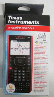 TI-Nspire CX II-T CAS symbolinen laskin ja ohjelmalisenssi, pahvipakkaus
