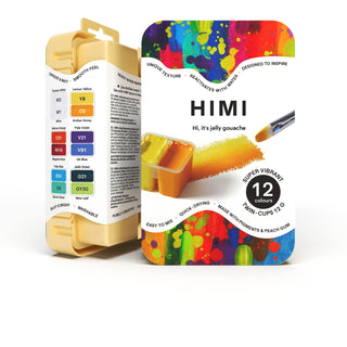 Guassiväri 12 väriä kirkkaat värit HIMI Super Vibrant