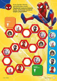 Marvel Spider-Man Tehtäviä ja toimintaa