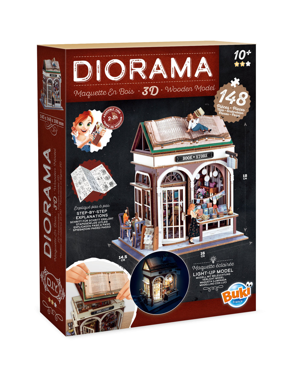 Valokuva tuotteesta Pienoismalli Diorama Kirjakauppa, kuuluu tuoteryhmään Sesonkituotteet.
