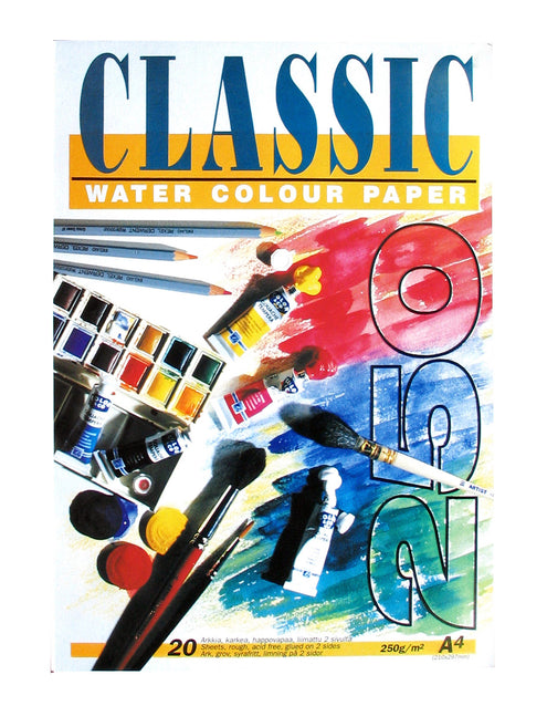 Akvarellilehtiö A4/20 lehteä 250g Classic