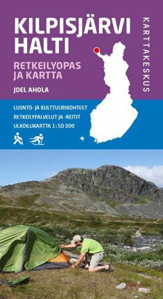 Kilpisjärvi Halti retkeilyopas ja kartta, 1:50 000
