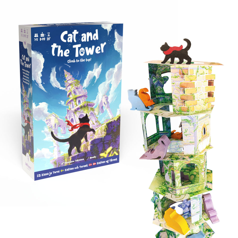 Valokuva tuotteesta Lautapeli Cat and the Tower, kuuluu tuoteryhmään Lautapelit.