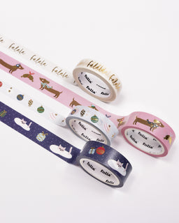Koristeteippi washi 4kpl Falala