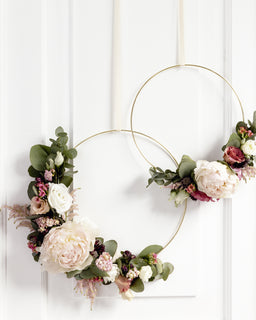 Metallirengas 2 kpl kullanvärinen