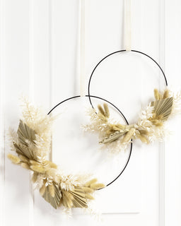 Metallirengas 2 kpl 25cm ja 30 cm musta