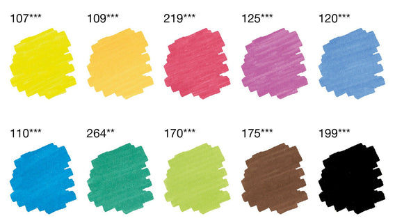 Sivellintussi kaksipäinen 10 kpl Pitt Artist Pen Faber-Castell