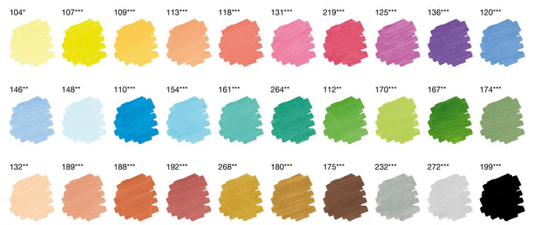 Sivellintussi kaksipäinen 30 kpl Pitt Artist Pen Faber-Castell