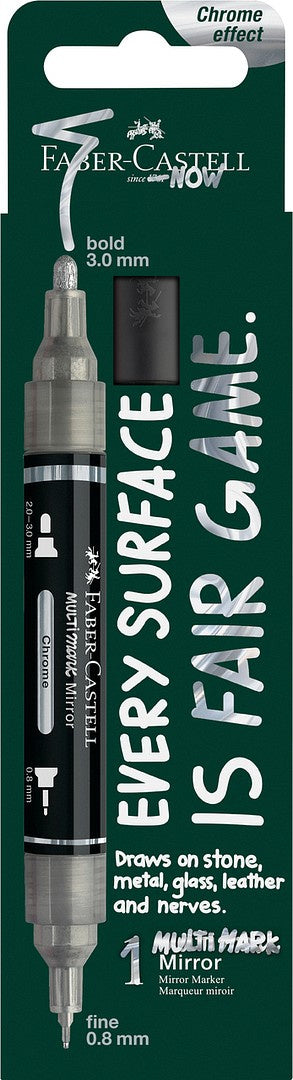 Valokuva tuotteesta Maalikynä peilipinta Mirror Multimark Faber-Castell, kuuluu tuoteryhmään Taidetarvikkeet.