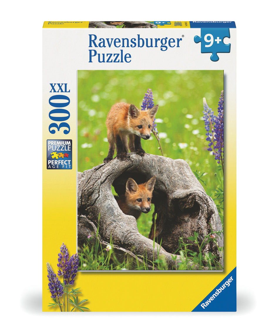 Valokuva tuotteesta Palapeli 300 palaa Curious Foxes, kuuluu tuoteryhmään Palapelit.