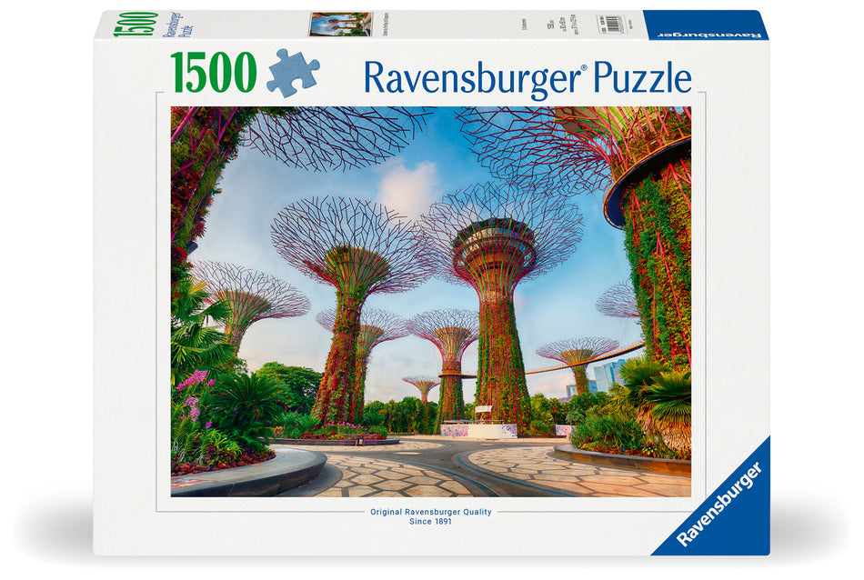 Valokuva tuotteesta Palapeli 1500 palaa Garden By The Bay At Singapore, kuuluu tuoteryhmään Palapelit.