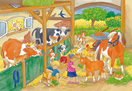 Palapeli A Day At The Farm 2x24p