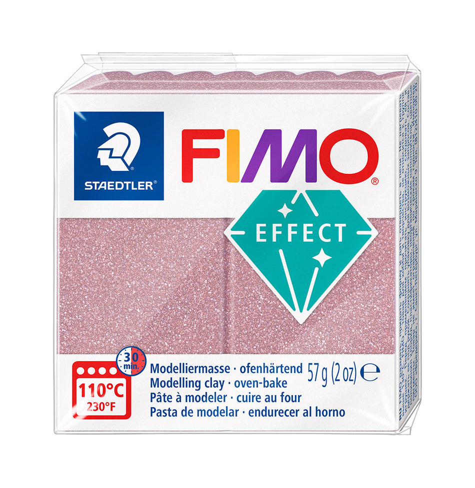 Valokuva tuotteesta Muovailumassa Fimo Effect 212 ruusukulta, kuuluu tuoteryhmään Askartelutarvikkeet.