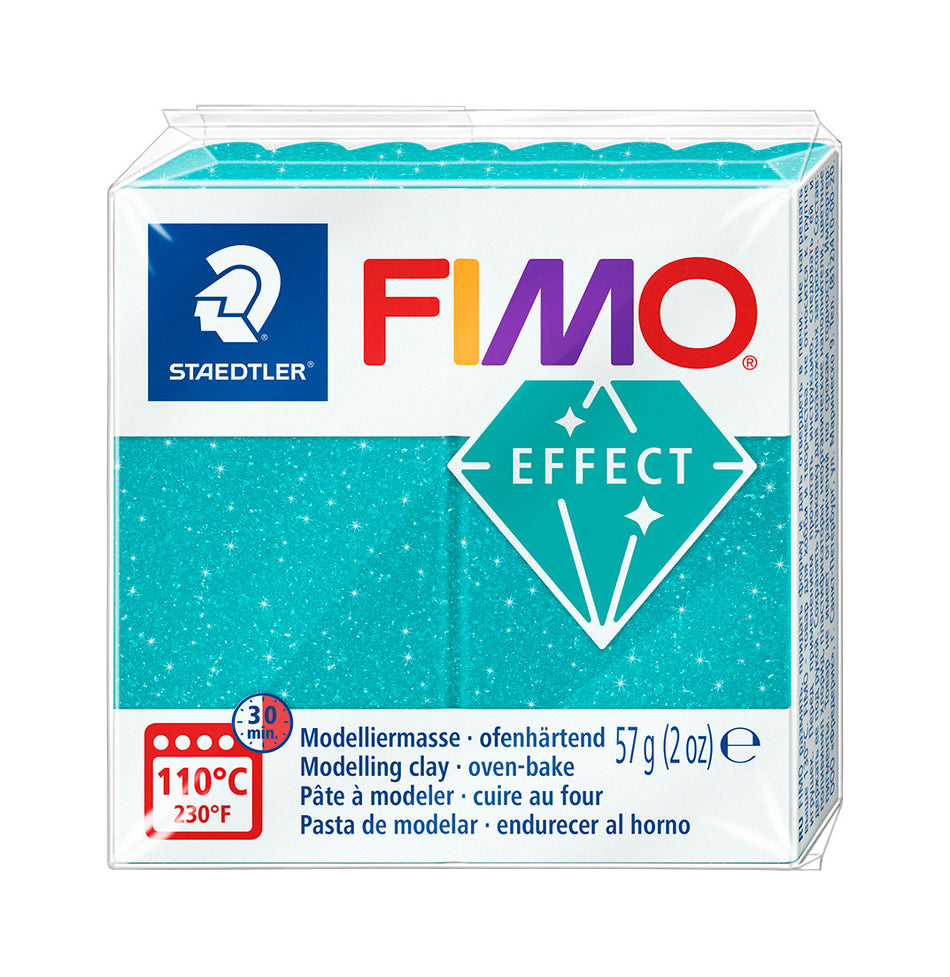 Valokuva tuotteesta Muovailumassa Fimo Effect 392 galaxy turkoosi, kuuluu tuoteryhmään Askartelutarvikkeet.