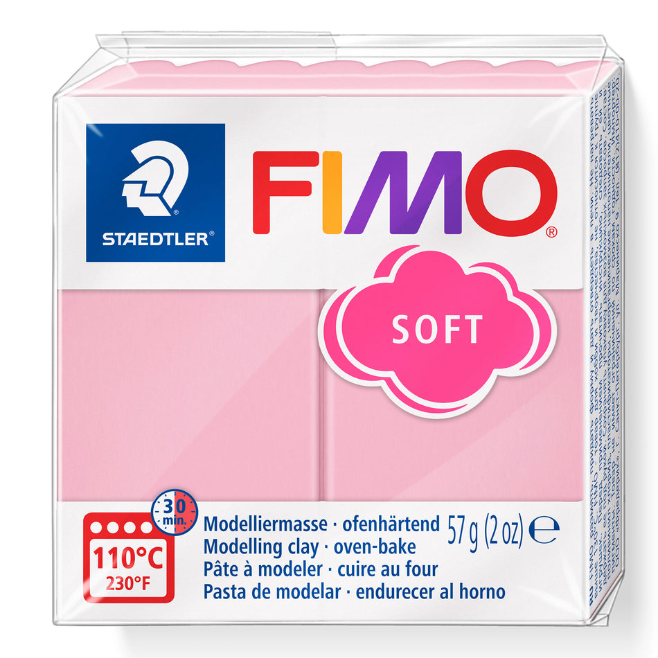 Valokuva tuotteesta Muovailumassa Fimo Soft  T21 Strawberry Cream, kuuluu tuoteryhmään Askartelutarvikkeet.