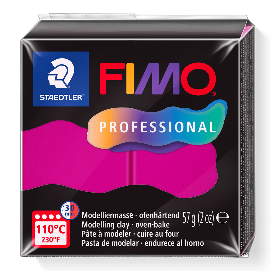 Valokuva tuotteesta Muovailumassa Fimo Professional 210 Magenta, kuuluu tuoteryhmään Askartelutarvikkeet.