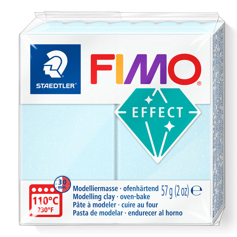 Valokuva tuotteesta Muovailumassa Fimo Effect 306  blue ice quartz, kuuluu tuoteryhmään Askartelutarvikkeet.