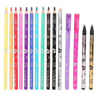 TOPModel Suunnittelukirja & värityskynät