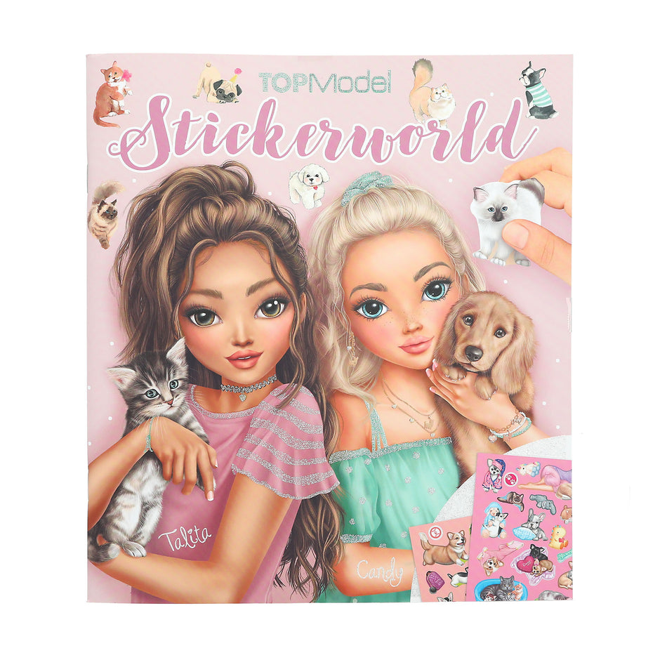 Valokuva kirjasta  TOPModel Stickerworld KITTY and DOGGY, kuuluu tuoteryhmään Väritys-puuhakirjat.