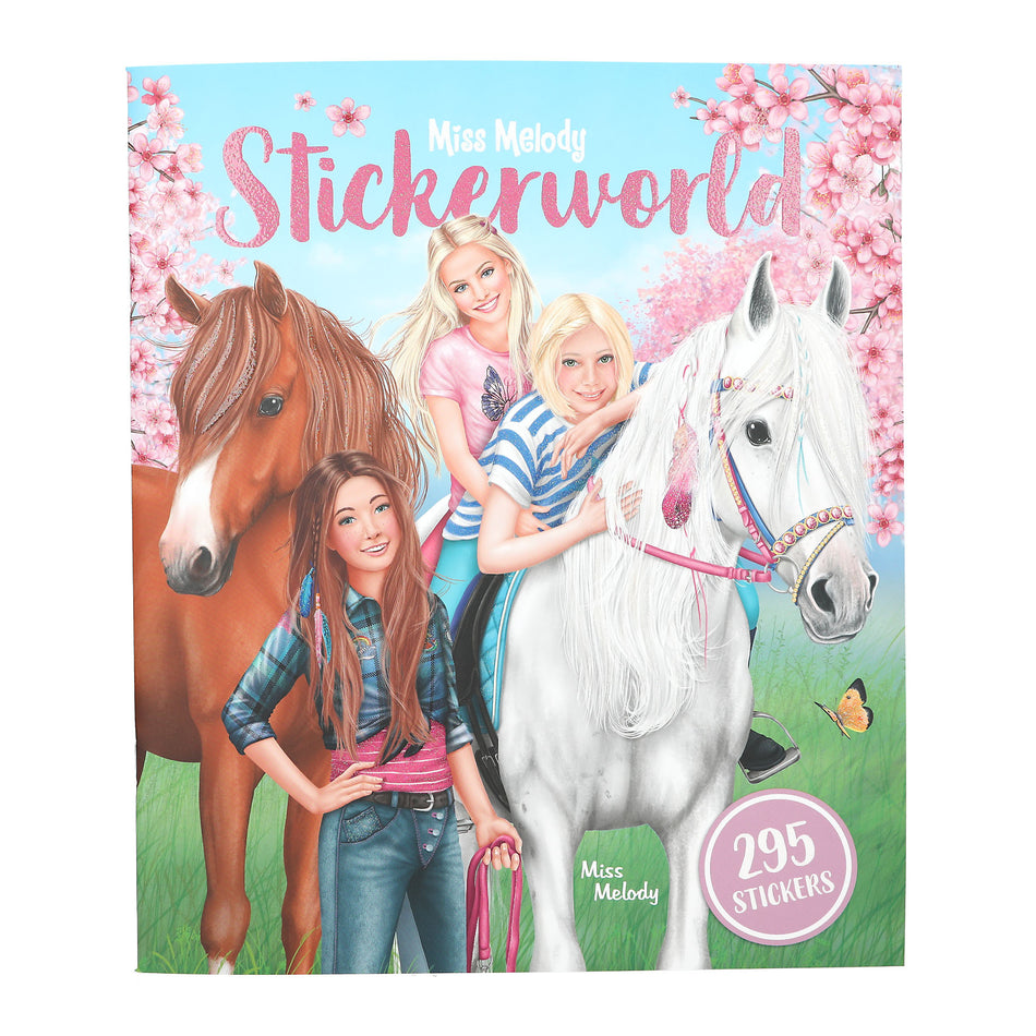 Valokuva kirjasta  Miss Melody Stickerworld, kuuluu tuoteryhmään Väritys-puuhakirjat.