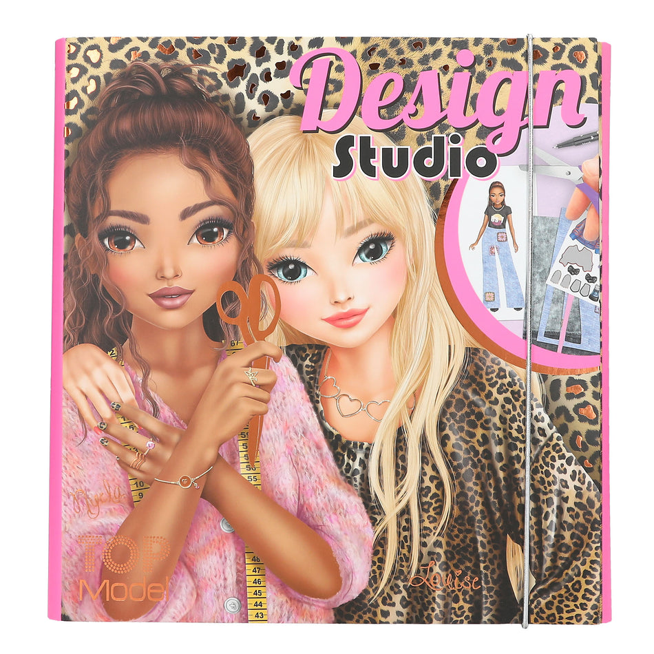 Valokuva kirjasta  TOPModel Create your Design Studio, kuuluu tuoteryhmään Väritys-puuhakirjat.
