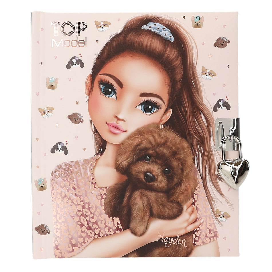 Valokuva kirjasta  TOPModel Päiväkirja DOGGY, kuuluu tuoteryhmään Väritys-puuhakirjat.