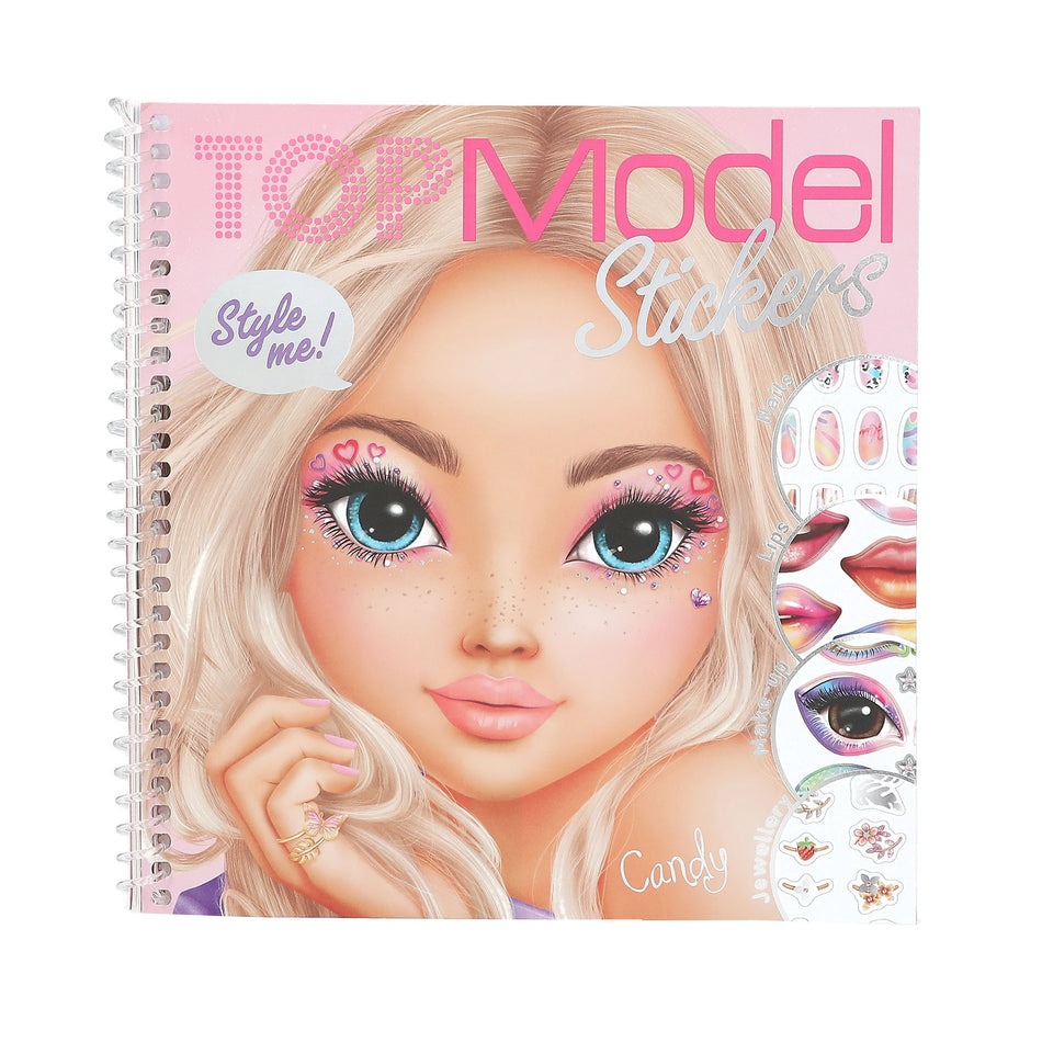 Valokuva kirjasta  TOPModel Dress Me Up Face Tarrakirja, kuuluu tuoteryhmään Väritys-puuhakirjat.