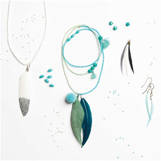 Korutarvike höyhen 6 kpl keltaiset Rico Design