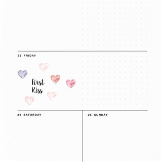 Tarra-arkki Kohotarra Hearts glitter Rico Design