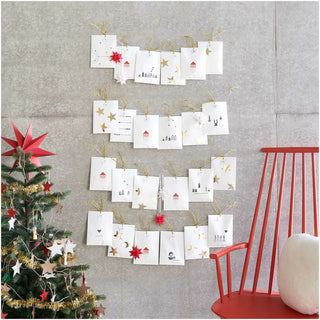 Leimasinsetti kynttilä Merry Christmas Rico Design