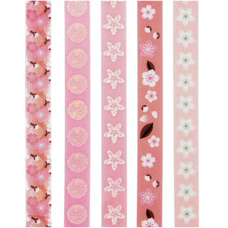 Koristeteippi washi 5 kpl Sakura Rico Design