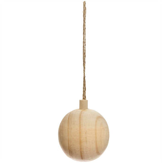 Joulupallo 6 cm puinen Rico Design