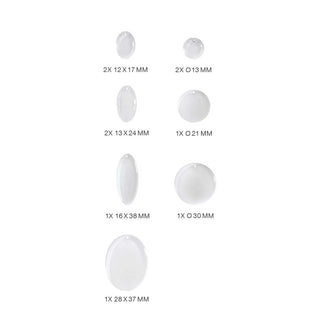 Silikonimuotti pyöreät riipukset UV-hartsille Rico Design