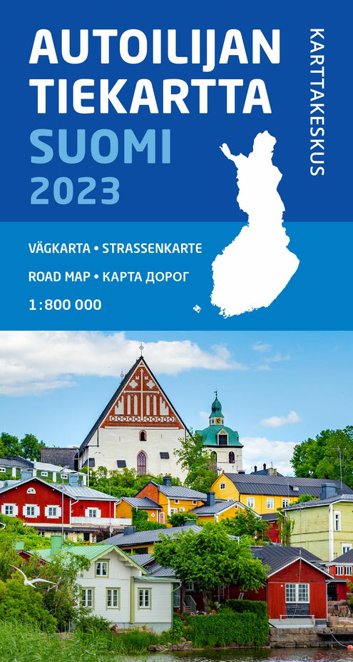 Autoilijan tiekartta Suomi 2023, 1:800 000