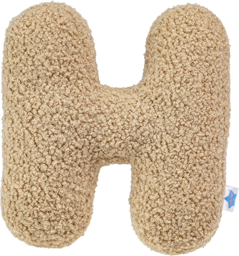 Valokuva tuotteesta Pehmokirjain Lumo Stars Soft Letter H beige, teddy, kuuluu tuoteryhmään Lelut.