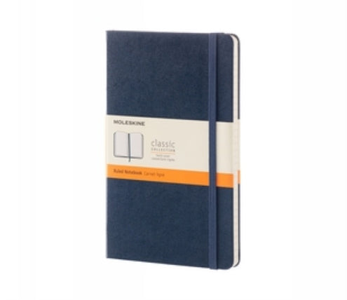 Moleskine Sapphire Blue Large Ruled Notebook Hard